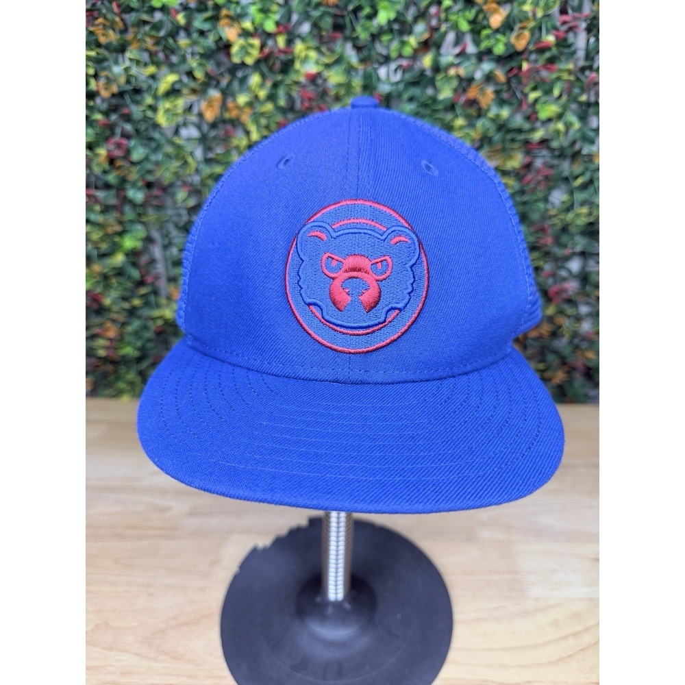 Chicago Cubs Logo Trucker Hat‎ Cap New Era 8 1/4 Fitted On Field 59Fifty MLB
